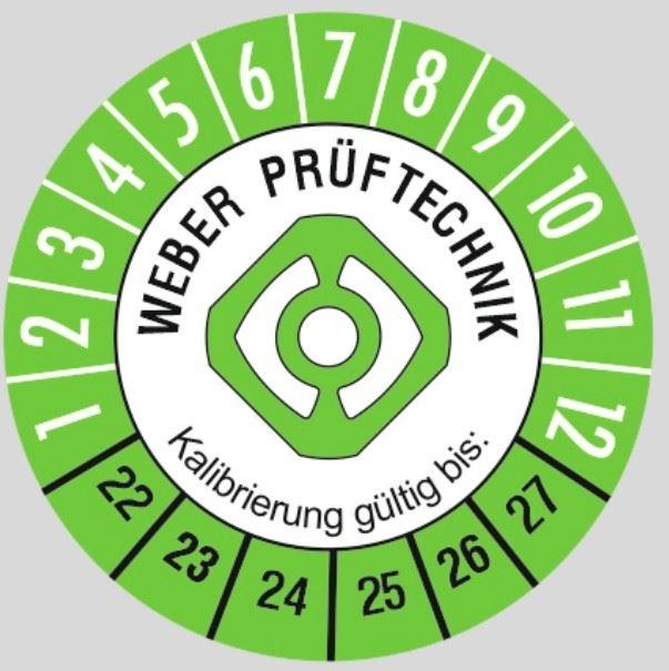 WEBER calibration plaque